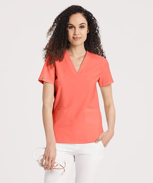 Mildred, Kasack mit 2 Taschen, Persimon