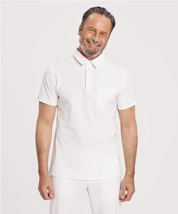 Paul, Poloshirt mit Brusttasche, weiß