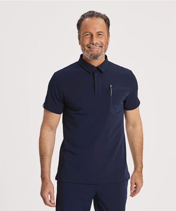 Paul, Poloshirt mit Brusttasche, Navy